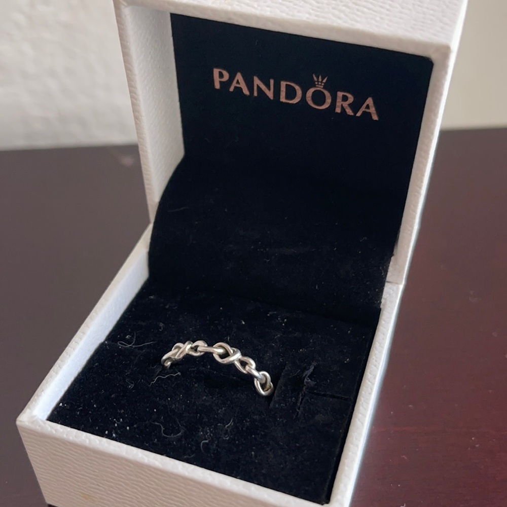 Knotted Hearts Ring Pandora Size 7.5